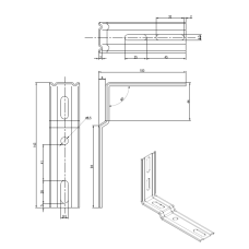 ESQUADRO CHAPA ZINCADA 1128
